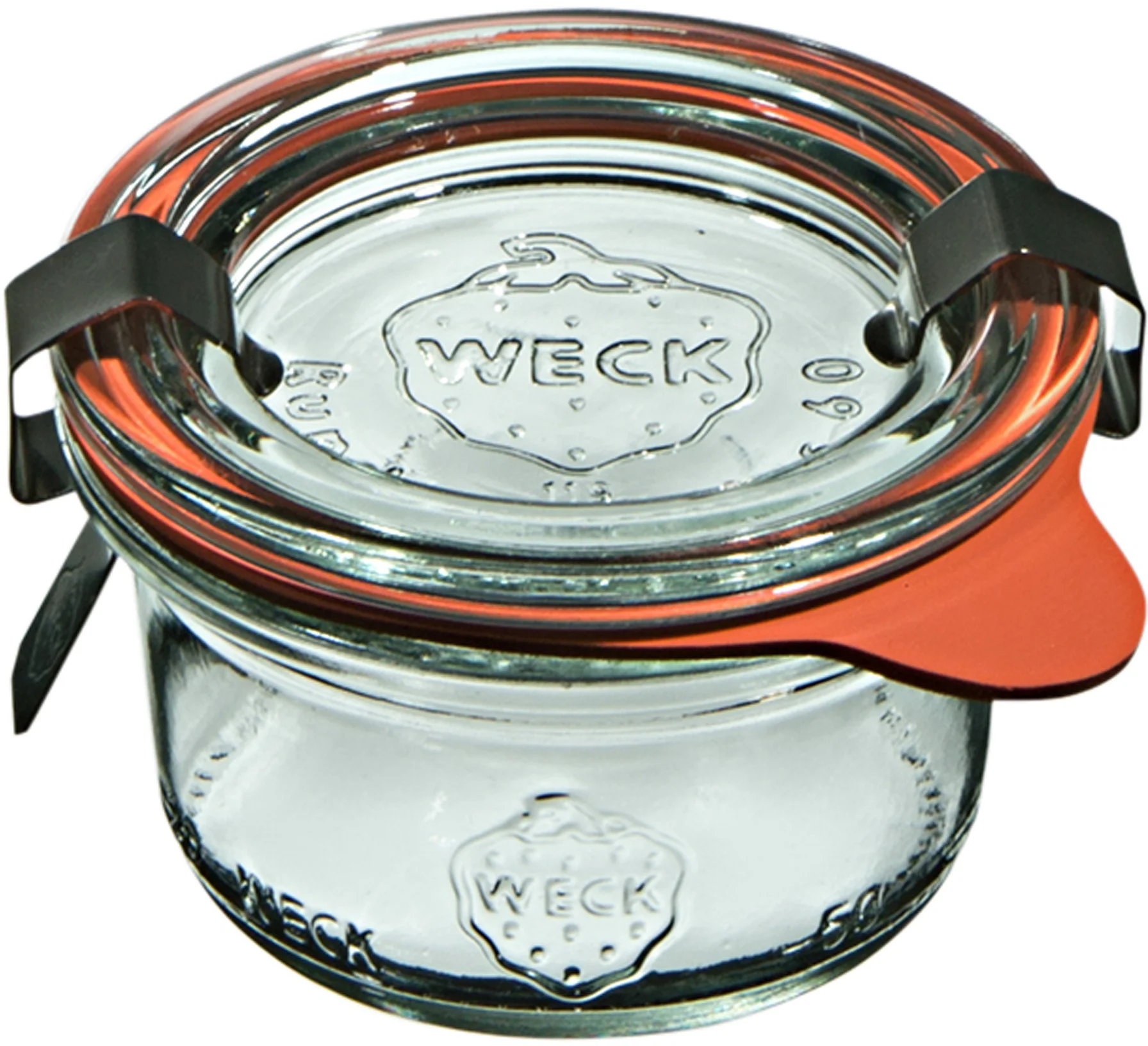 Mini słoik MINI-STURZ z pokrywką, uszczelką i 2 zapinkami 50 ml op. 12 szt. / WECK