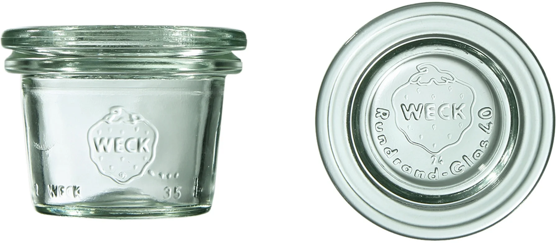 Mini słoik MINI-STURZ z pokrywką 35 ml op. 12 szt. / WECK