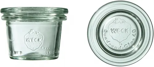 Mini słoik MINI-STURZ z pokrywką 35 ml op. 12 szt. / WECK