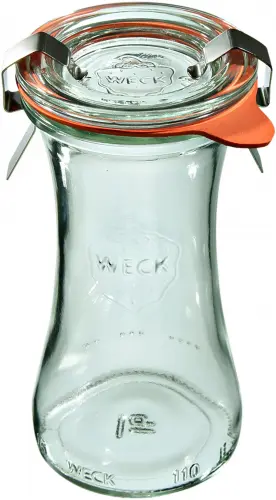 Słoik DELI z pokrywką, uszczelką i 2 zapinkami 100 ml op. 6 szt. / WECK