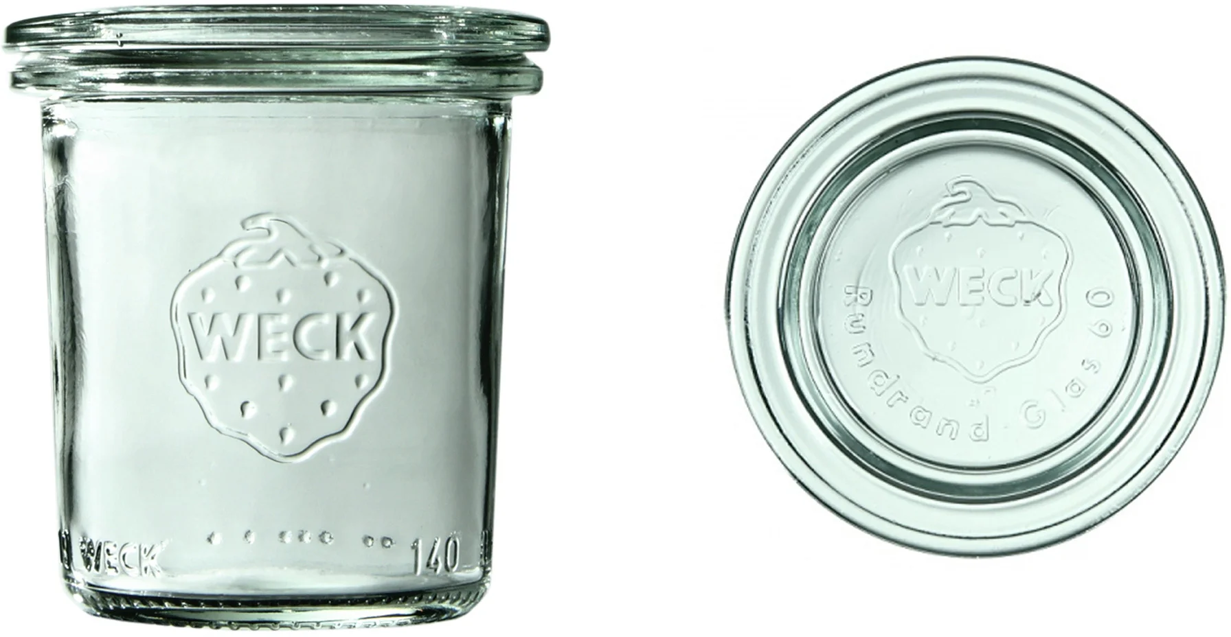 Mini słoik MINI-STURZ z pokrywką 140 ml op. 12 szt. / WECK