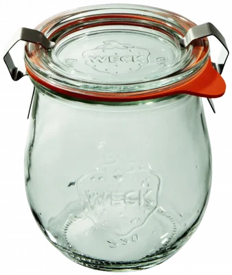 Słoik TULIP z pokrywką, uszczelką i 2 zapinkami 220 ml op. 12 szt. / WECK