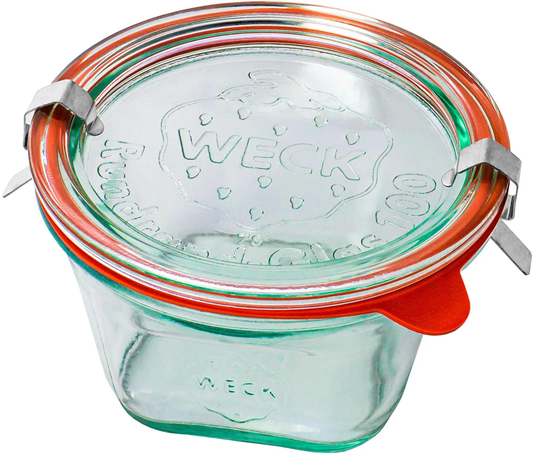 Słoik QUADRO z pokrywą, uszczelką i 2 zapinkami 290 ml op. 6 szt. / WECK