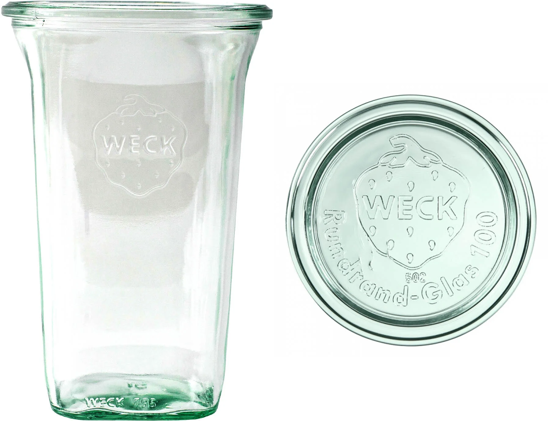 Słoik QUADRO z pokrywą 795 ml op.6 szt. / WECK