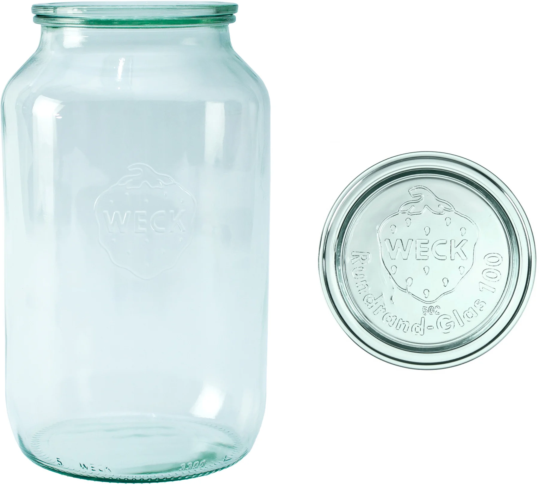 Słoik cylindryczny ZYLINDER z pokrywką 3000 ml op. 4 szt / WECK