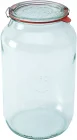 Słoik cylindryczny ZYLINDER z pokrywką, uszczelką i 2 zapinkami 3000 ml op. 4 szt / WECK