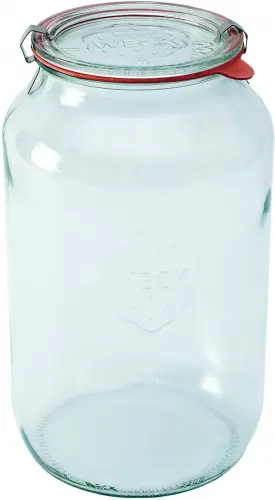 Słoik cylindryczny ZYLINDER z pokrywką, uszczelką i 2 zapinkami 3000 ml op. 4 szt / WECK