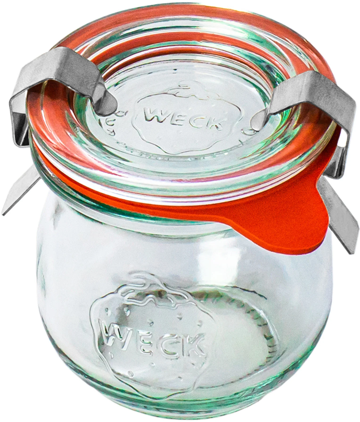 Słoik TULIP z pokrywą, uszczelką i 2 zapinkami 75 ml op. 12 szt. / WECK