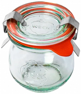 Słoik TULIP z pokrywą, uszczelką i 2 zapinkami 75 ml op. 12 szt. / WECK
