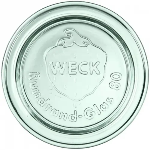 Pokrywka szklana 80 mm op. 6 szt. / WECK