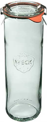 Słoik cylindryczny ZYLINDER z pokrywką, uszczelką i 2 zapinkami 600 ml op. 6 szt. / WECK