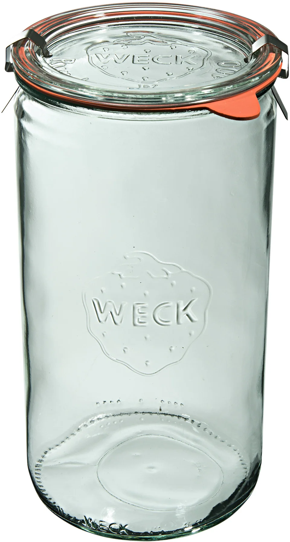 Słoik cylindryczny ZYLINDER z pokrywką, uszczelką i 2 zapinkami 1590 ml op. 6 szt. / WECK