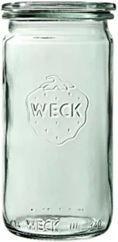 Słoik cylindryczny ZYLINDER bez pokrywki 340 ml op. 6 szt. / WECK