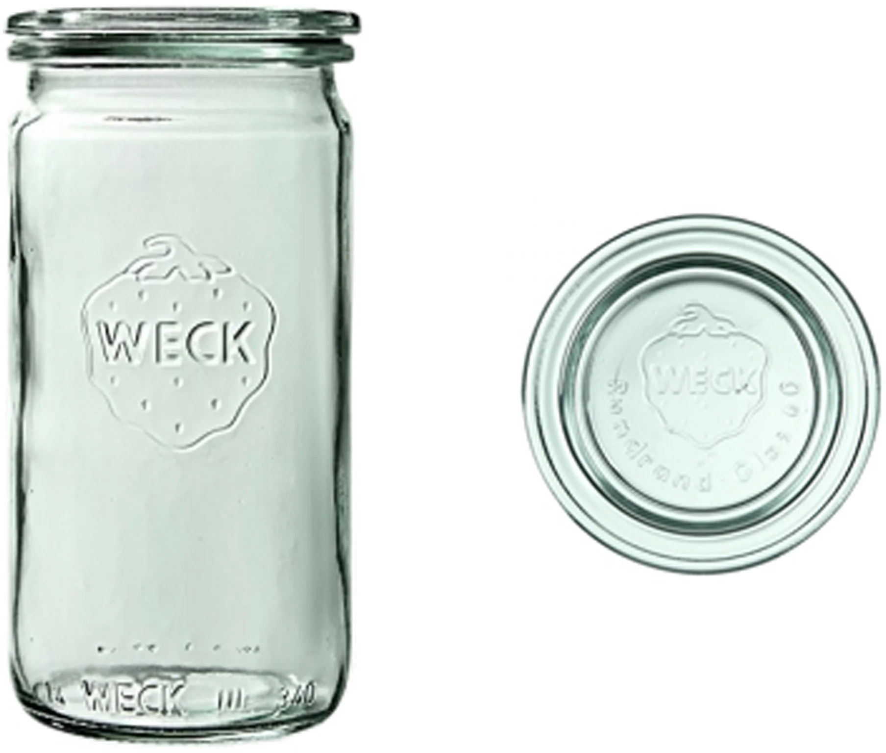 Słoik cylindryczny ZYLINDER z pokrywką 340 ml op. 6 szt. / WECK