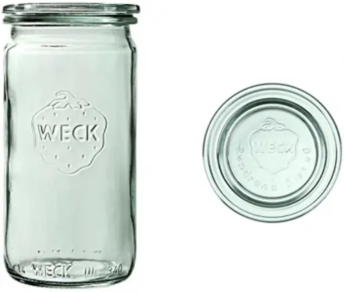 Słoik cylindryczny ZYLINDER z pokrywką 340 ml op. 6 szt. / WECK