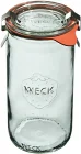 Słoik cylindryczny ZYLINDER z pokrywką, uszczelką i 2 zapinkami 340 ml op. 6 szt. / WECK