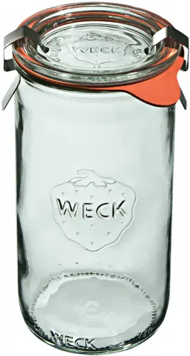 Słoik cylindryczny ZYLINDER z pokrywką, uszczelką i 2 zapinkami 340 ml op. 6 szt. / WECK