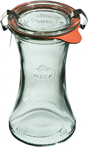 Słoik DELI z pokrywką, uszczelką i 2 zapinkami 200 ml op. 6 szt. / WECK