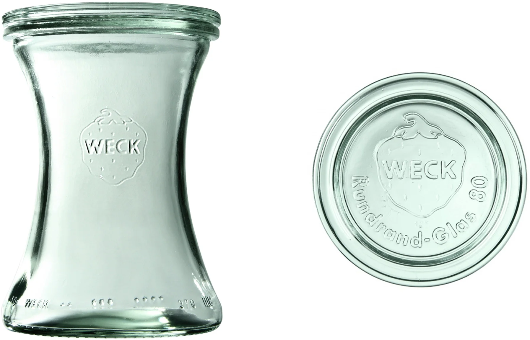 Słoik DELI z pokrywką 370 ml op. 6 szt. / WECK